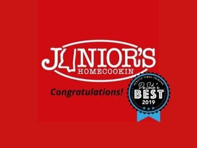 Congratulations Junior's Homecookin on being chosen as Desoto’s BEST for 2019!